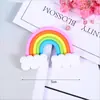 Unicórnio Arco-Íris Desenho Animado Pônei Pastel Decoração de Bolo de Aniversário Acrílico Circo Topper para Assar