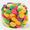 Cojín de Hilo de Bola Grande Manta Tejida a Mano Material para Colcha DIY Cubierta de Manta Hilo con Pompón Cojín Tipo Saco de Frijoles
