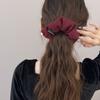 Outono e Inverno Textura Veludo Rígido Elástico de Cabelo Intestino Grosso Faixa de Cabeça Nova Moda Rabo de Cavalo Alto Corda de Cabelo Elegante Versátil Flor de Cabeça