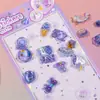 Ytes Calcomanía de Conejo Soñador Fresca con Relieve de Cristal para Niños, Decoración de Diario con Espuma 3D, Pintura