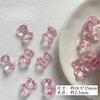 Cor acrílica transparente urso tridimensional furo horizontal com contas diy feito à mão joias de cabelo pulseira colar acessórios material
