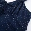 Venta al por mayor Europea y Americana 2026 Verano Nuevo Estilo Vestido Estampado con Volantes Espalda Descubierta Sexy Largo P4-A137 Poliéster