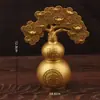 Árvore da Fortuna Ornamentos de Sorte para Virada Árvore da Fortuna Cabaça Ornamentos de Liga de Zinco Ornamentos de Liga para Virada Ornamentos Pequenos para Alívio de Estresse