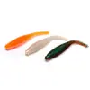 Atacado de Fábrica Isca Biônica Isca Macia Cauda de Agulha Grande Cabeça Gorda Isca 8cm Isca Artificial Cauda Reta Minhoca Macia Isca de Pesca Cor Laranja