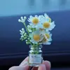 Internet Celebrant Fresh Vaso Flor Casa de Bonecas Mini Simulação Interior Do Carro Console Central Decoração Enfeites de Carro Espelho Cruzado