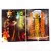 Papel de Cobre Dourado Dupla Face para Oferendas de Fogo, Apresentando Designs Culturais Tradicionais com Impressão Colorida Clara, 26*19cm, Usado para Rituais e Oferendas