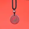 Atracción Turística de Arena Natural de Alto Contenido Reductor Estilo Étnico Colgante de Pez Bagua Yin-Yang de Cinabrio Natural Collar de Tai Chi