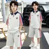 Traje de Verano de Manga Corta para Niños 2026 Estilo Nuevo Niños Grandes Verano Casual Niños Delgado Transpirable Camisa Polo para Niños