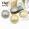 Botones Redondos de Metal con Malla Cosidos a Mano para Abrigos, Cortavientos, Prendas de Punto y Prendas de Punto con Botones Decorativos en la Solapa