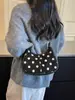 Bolso Cruzado de Lunares Retro de un Solo Hombro para Mujer 2026 Otoño Nueva Llegada Gran Capacidad Moda para Viajes Bolso de Mano Bolso Dumpling