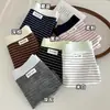 Cueca Boxer Feminina de Algodão Puro, Listrada Estilo Sal, Alta Aparência, Quatro Cantos, Modelo Novo 2026, Verão Fina, Forro Antibacteriano Grau 10A