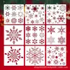 Decoración Europea y Americana para Fiestas Navideñas Plantillas Huecas para Pintar para Patrones DIY Pintados a Mano por Niños, Plantillas para Calcar, Pulverizar y Frotar