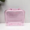 Bolso de Mano Transparente Cuadrado Pequeño de Moda y Sencillo Accesorio Bolsa para Joyas a Prueba de Polvo Caja de Almacenamiento para Accesorios del Cabello Diadema