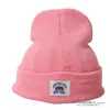 Marca de Moda Transfronteriza Europea y Americana Brooklyn Etiqueta de Tela Gorro de Punto para Hombres y Mujeres, Gorro de Lana Rizado de Moda Personalizado, Gorro de Moda para el Frío