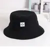 Sombrero Infantil para Niños y Adultos Estilo Coreano Primavera y Verano Nuevo Bordado Cara Sonriente Sombrero Cubeta Protección Solar y Contra el Sol Sombrero de Pescador Familiar Moderno