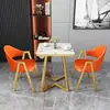 Juego de mesa y sillas de negociación para salas de recepción, oficinas, oficinas de ventas, cafeterías, teterías y pequeñas mesas de comedor en casa