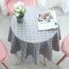 Mantel para mesa redonda impermeable anti-quemaduras desechable tela nórdica ins mesa redonda para el hogar pvc mesa redonda pequeña mantel de mesa europeo