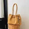 Bolso de mano de moda estilo coreano, nuevo modelo de verano 2026, color liso con patrón tejido, bolso tote grande único, casual y moderno