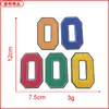 En stock Toalla de Letras de Doble Capa Bordado Parche de Insignia Bordada Pegatina de Tela Accesorios para Ropa Accesorios Suministro Directo de Fábrica