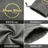 Venta directa del fabricante: Bolsas de terciopelo de cuero sintético con cordón para joyería y accesorios, doble cordón, logotipo personalizable