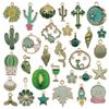 Accesorios de Joyería de Aleación de Zinc Goteando Aceite Verde Creativo DIY Pulsera Collar Llavero Estrella Sirena Colgante Pequeño