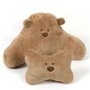 Almohada para reposacabezas de coche con diseño de oso de dibujos animados, bonita almohada de peluche para la cintura del asiento del coche, cómodos accesorios para el interior del coche.