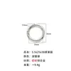 Anillo de Resorte de Aleación de Zinc Ecológico Estándar Europeo, Llavero Colgante de Moda, Accesorios, Varios Estilos, Selección Integral, Versátil