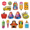 Nueva Ceremonia de Apertura de la Temporada de Regreso a Clases para Estudiantes Transfronterizos Globo de Papel de Aluminio para Aula Bolsa de Dulces Decoración de Escena para Fiesta de Helados