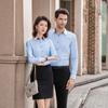 Camisa de Trabalho Roupas de Trabalho Empresariais Governo Vendas de Imóveis Entrevista Masculino e Feminino Mesmo Camisa Profissional Cor Sólida Vestido