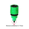 Conector de agua de plástico 4/7 jardín jardinería riego tubería de agua conexión tubo de cuero suave lana conexión rápida de agua