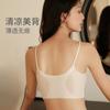 3911 Sencillo Sin Marcas Alta Calidad Pecho Grande Brillante Delgado Sin Aros Sujetador Ropa Interior Femenina Tirante Transpirable Japonés Cómodo