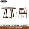 Mesa Redonda de Comedor Moderna Minimalista de Madera Maciza, Ecológica, Sin Olor, Veta Natural de la Madera, Estable y Duradera, Diseño de Líneas Minimalistas