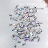 100 joias de unha mistas atacado elfo quente tamanho pequeno cor plana formato especial diamante diy decorações de unha