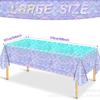 El popular mantel desechable impermeable de PE con tema de escamas de pescado de Amazon se puede usar como tela de fondo