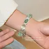 Pulseira de Metal Larga Tendência Retrô Esmalte Pingado Trabalho Pesado Fashionável Alto Valor Versátil Temperamento Único Joia Feminina Pulseira