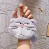 Porta-moedas Gato Lúcifer Chaveiro de Pelúcia Bolsa Fofa para Armazenamento de Fones de Ouvido Pingente de Mochila Pequeno Presente Venda por Atacado