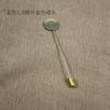 Broche de alfiler de joyería hecho a mano con soldadura por puntos de chapa de acero engrosada, accesorios, materiales, tope de perla, alfiler de una palabra, alfiler afilado, accesorios de alfiler