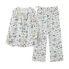 Pijama de Otoño Nuevo Xiyue para Mujer Embarazada, Nuevo Conjunto de Manga Larga para Maternidad Postparto, Lactancia y Amamantamiento