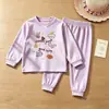 Amazon Conjunto de Ropa Interior para Niños Otoño Nuevo Estilo Ropa de Casa para Niñas Cálido para Bebé Ropa de Otoño para Niños Pantalones de Otoño Ropa para Niños