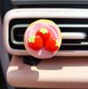 Nueva Linda Decoración de Clip para Salida de Aire de Coche de Juguete de Comida Donut Curativo Clip Decorativo para Puerto de Aire Acondicionado de Coche