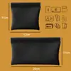 Bolsa de Almacenamiento Auto-Cerrable con Banda Elástica de PU para Cables de Datos y Auriculares, Mini Bolsa Portátil tipo Labial, Billetera