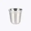 Copo de Aço Inoxidável 304 para Café Espresso Transfronteiriço, Copo Portátil de Camada Dupla Isolada para Acampamento ao Ar Livre, Mini Copo, Copo Pequeno de Vinho