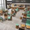 Fábrica Direta Lote Madeira Maciça Leite Chá Loja Café Biblioteca Bar Transparente Mesa de Jantar e Cadeira Porta-Cartão Conjunto de Combinação de Sofá
