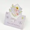 Cartão de Cumprimentos com Buquê de Flores 3D, Cartão de Mensagem, Cartão de Bênção, Cartão Decorativo de Presente para o Dia dos Namorados