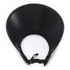 Sombrero de Copa Vacío para Mujer Protector Solar para Exteriores Salida de Primavera Sombrilla Plegable Que Muestra la Cara Pequeño de Goma Negra Anti-UV Montar en Bicicleta Sombrero de Copa con Fugas