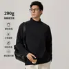Nueva Sudadera de Estilo Americano Otoño e Invierno Media Cremallera Color Sólido Cuello Alto Estilo Coreano Camisa Básica Simple Casual Top de Algodón de Manga Larga