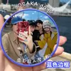 Espejo para Selfies de Viaje, Espejo Redondo Pequeño para Check-In, Disparo Gran Angular en Conciertos, Espejo Convexo para Foto de Check-In de Viaje en Pareja