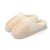 Nuevas zapatillas de algodón de suela gruesa para invierno para mujer, antideslizantes, transpirables, cálidas, zapatillas peludas para el hogar, botas de nieve, zapatos de algodón