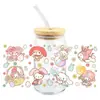 Sanrio coolometi UV DTF transferencia cristal transparente pegatinas impermeable resistente a rayones caricatura al por mayor transfronterizo