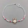 Pulseira de prata de lei S925 transfronteiriça gota de cola novo coração puxar pano pano cor dopamina pulseira feminina vendas diretas da fábrica